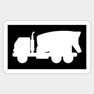 Truck Emblem Black White Truck Driver Design Sticker